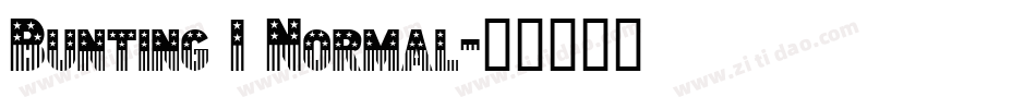 Bunting 1 Normal字体转换